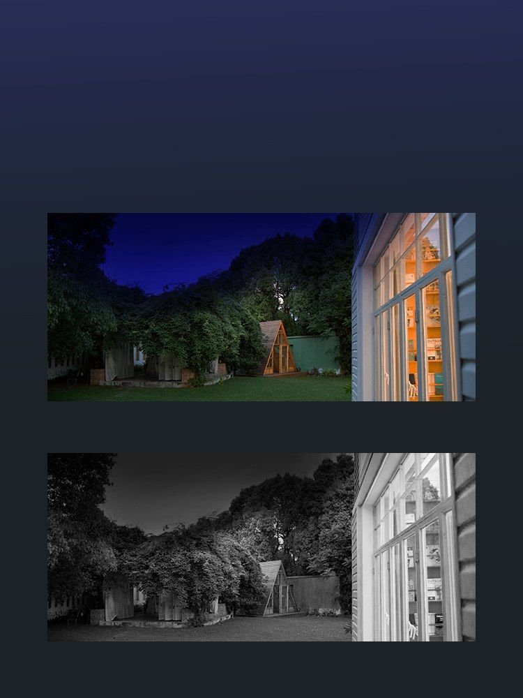 Visión nocturna nítida.