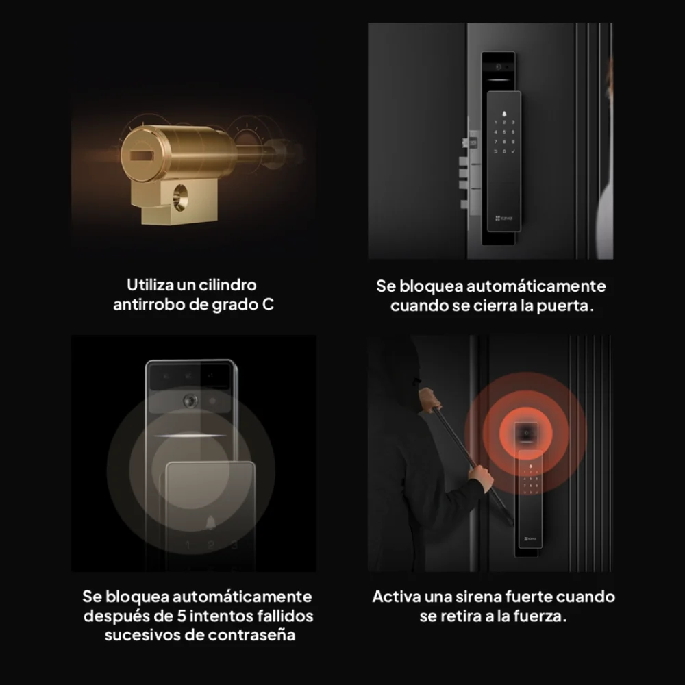 DL50FVS – Cerradura inteligente con reconocimiento facial - Imagen 5